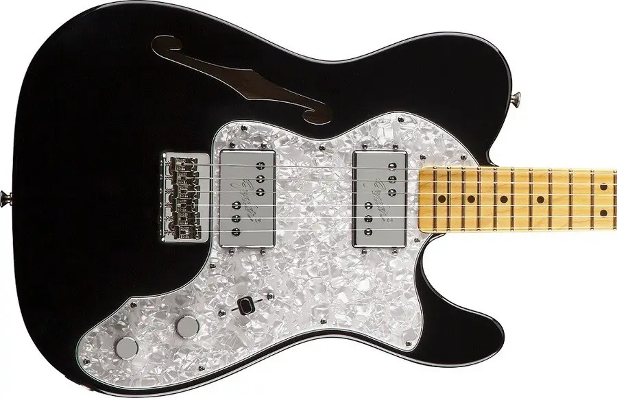 Fender American Vintage 72 Telecaster Thinline gitaar close